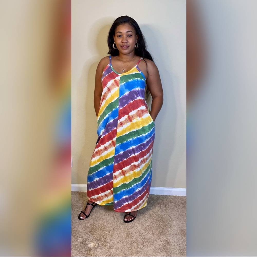 Rainbow Maxi Dress - Picture 6 of 6